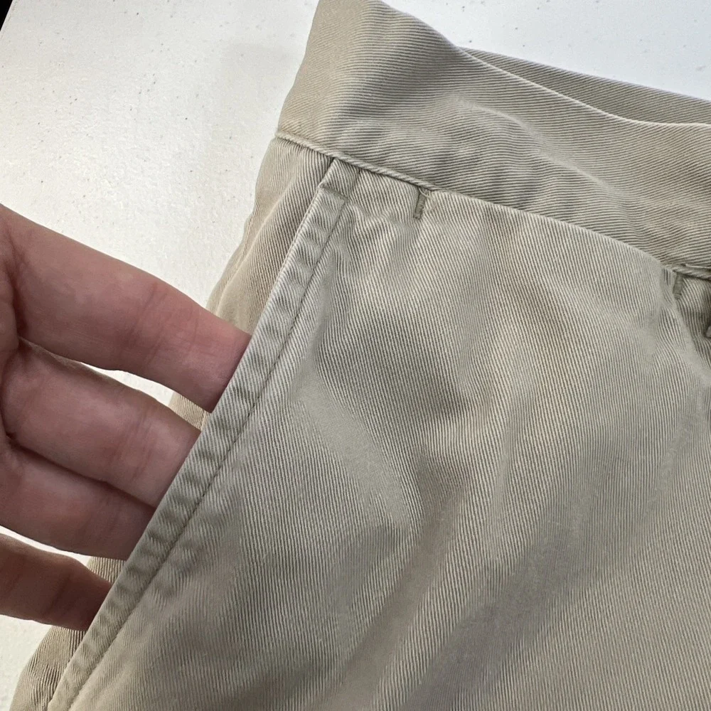 Polo‎ Ralph Lauren Classic Fit Khaki 100% Cotton Short Preppy Golf Size 36